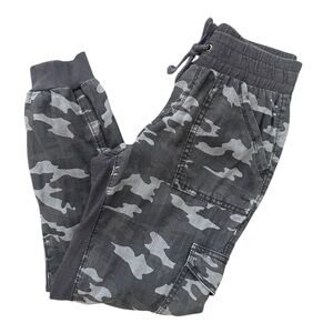 Justice Gray Camouflage Jogger Pants